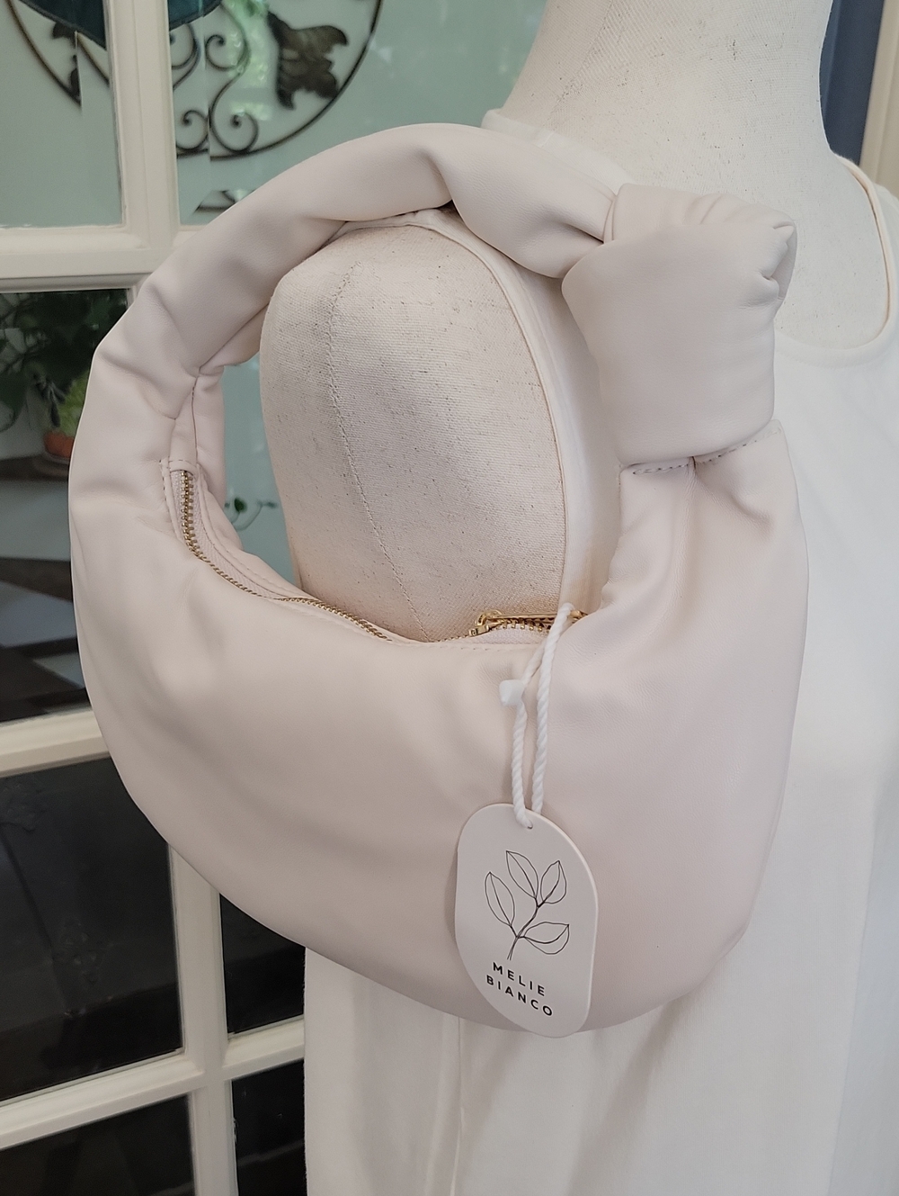 **NEW** MELIE BIANCO Cream Hobo Shoulder Bag